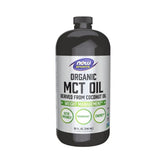 "Organic MCT Oil 32 fl oz by NOW Sports – ideal for keto diet and mental clarity"